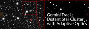 Gemini Tracks Distant Star Cluster with Adaptive Optics
