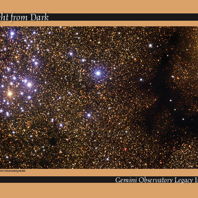 Starcluster NGC 6520 and Barnard 86