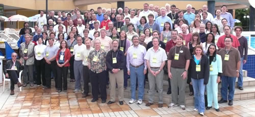 Photo of the participants of the Gemini Science Meeting held near Foz do Iguaçu in Brazil during the week of June 11, 2007.