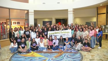 Picture of the teachers who participated in the Journey Through the Universe teacher training program.
