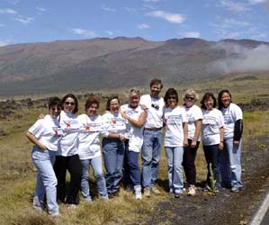 Las StarTeachers y el personal de la Oficina de Comunicaciones y Divulgación del Observatorio 
 Gemini en Mauna Kea