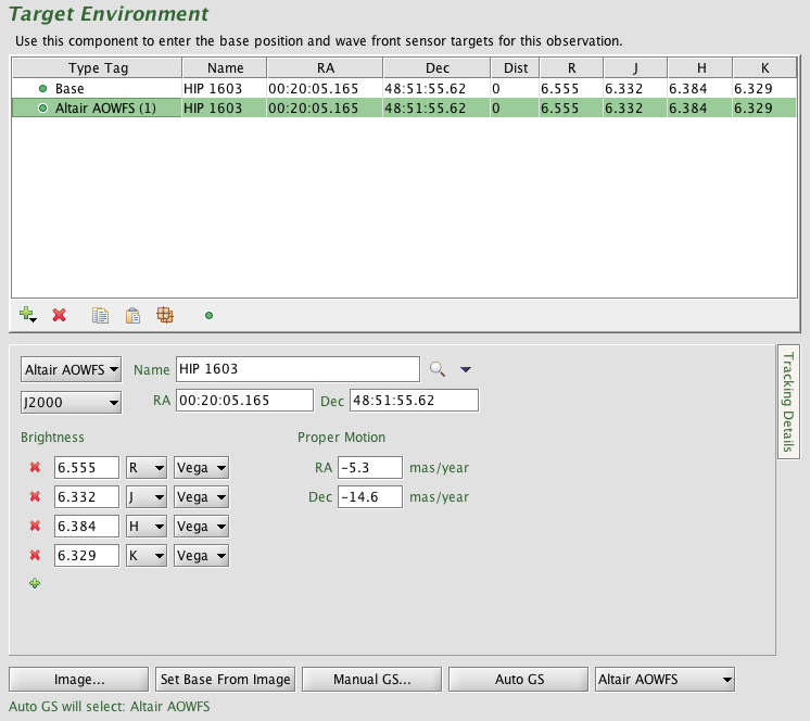 NIFS/Altair Target Environment