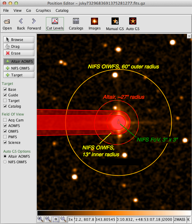 NIFS wavefront sensor fields