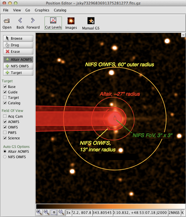 NIFS wavefront sensor fields