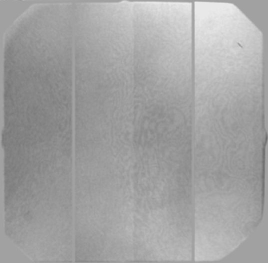 Frame of the i'-filter fringe, median filtered with a box 17 pixels by 17 pixels