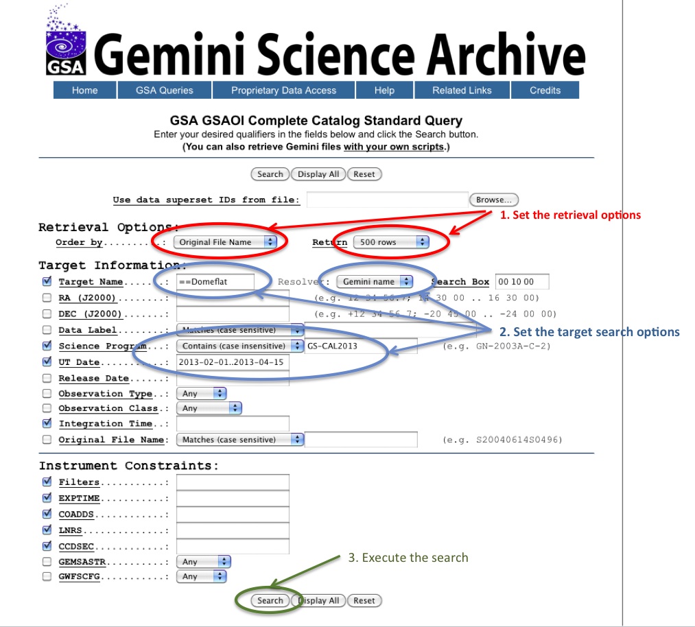 GSAOI Query Domeflats 1