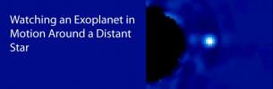 Watching an Exoplanet in Motion Around a Distant Star