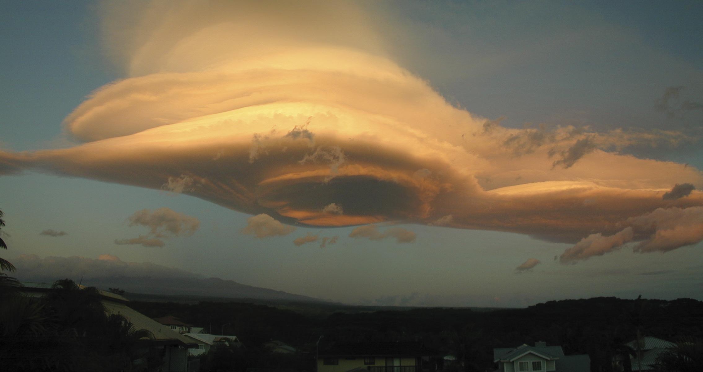 Lenticular Cloud Over Mauna Kea