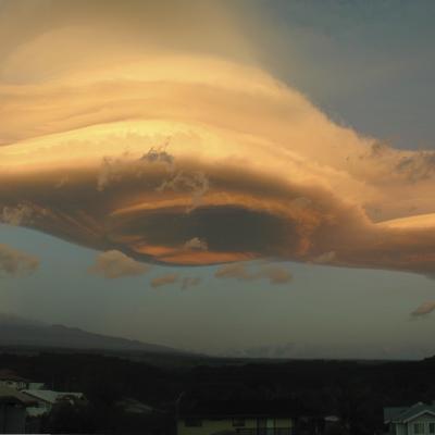 Lenticular Cloud Over Mauna Kea