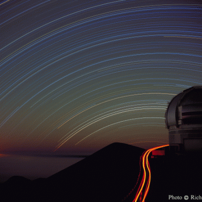 Gemini North with star trails