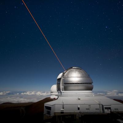 Gemini North LGS by moonlight
