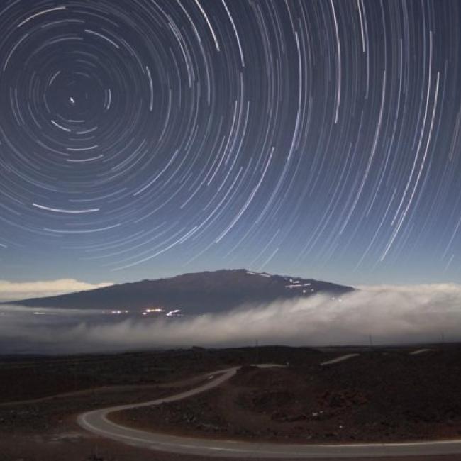 Star Trails Over Mauna Kea
