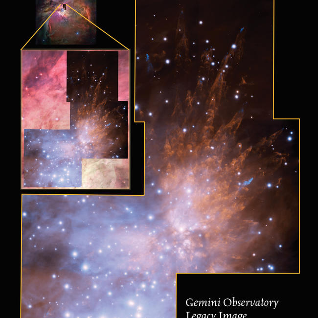 Bullets rip through the orion nebula handout