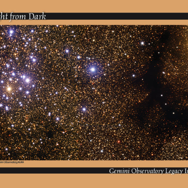 Starcluster NGC 6520 and Barnard 86