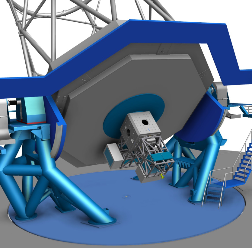 Diagram of the mechanical dwarwing of the cassegrain unit