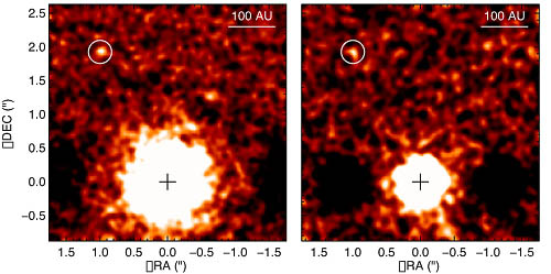 New images of 1RXS J160929.1-210524 (NIRI, Altair) - 3.05 & 3.8 microns.