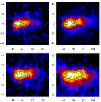 Illustration of residual emission in the southwest wing of the Beta Pictoris debris disk as detected by T-ReCS on Gemini South.