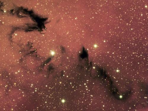 Gemini South image of dragon-like dark nebula NGC 6559