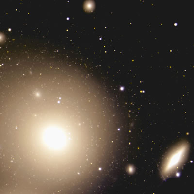 Color composite image from GMOS-South of NGC 3311 showing numerous globular clusters.
