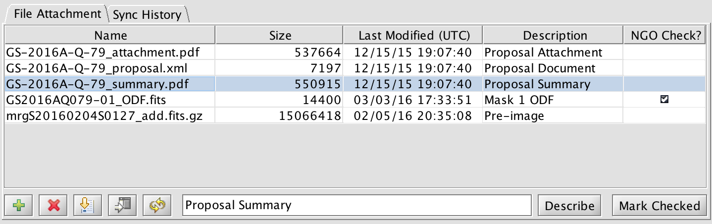 File Attachment tab