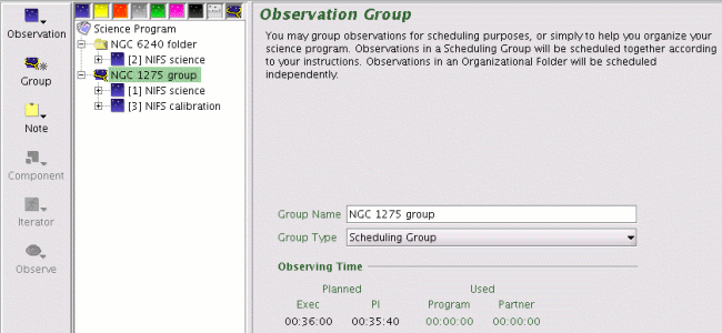 Example with group and folder