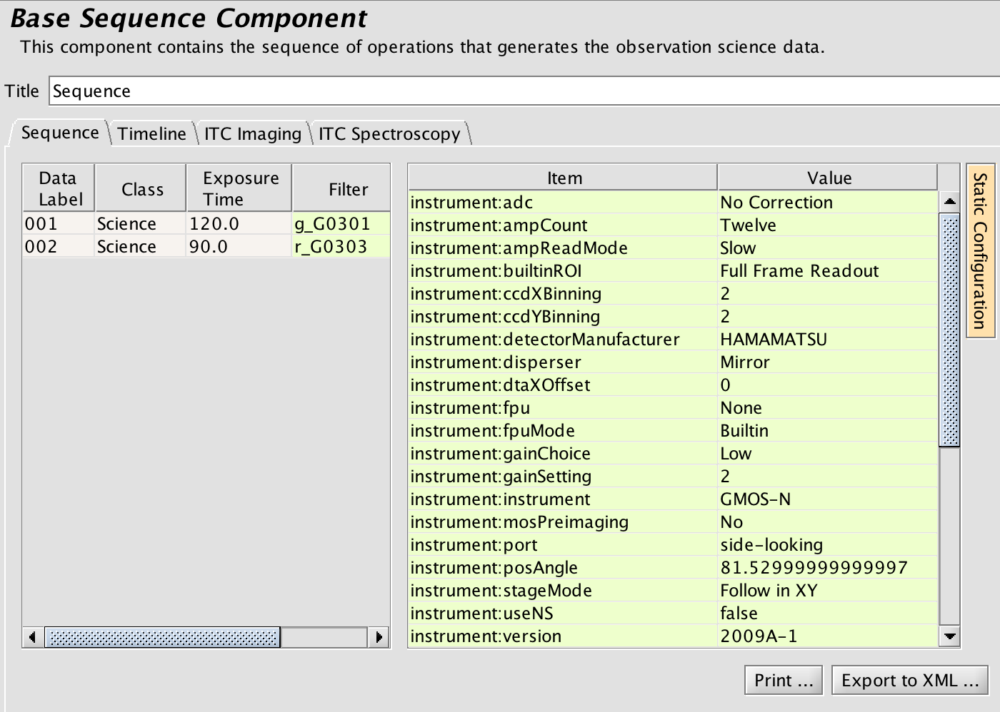 GMOS iterator - imaging