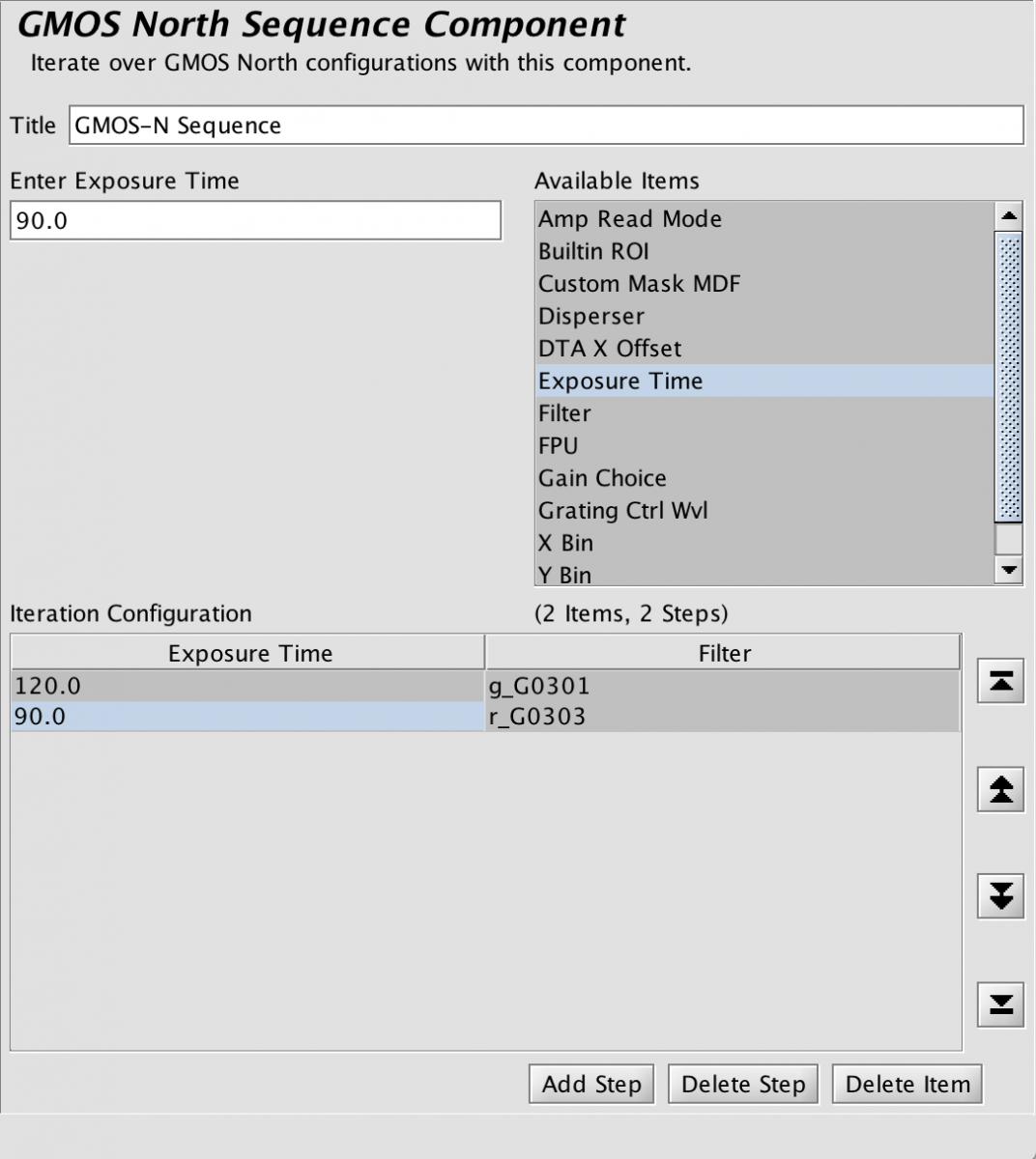 GMOS iterator - imaging