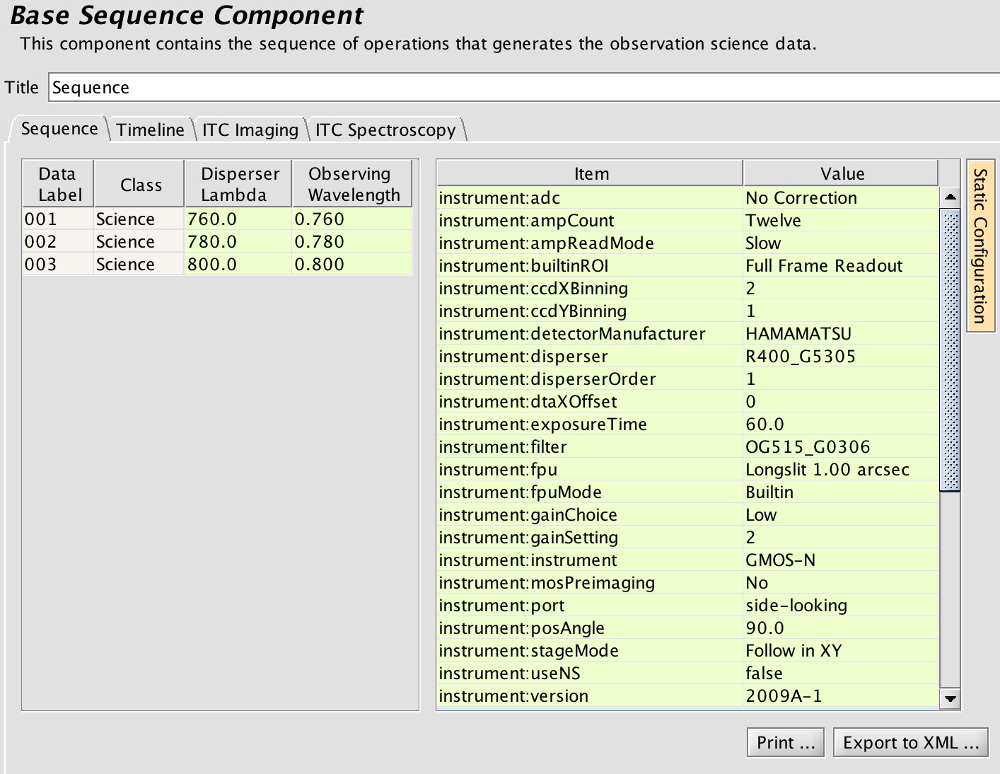 GMOS iterator - spectroscopy