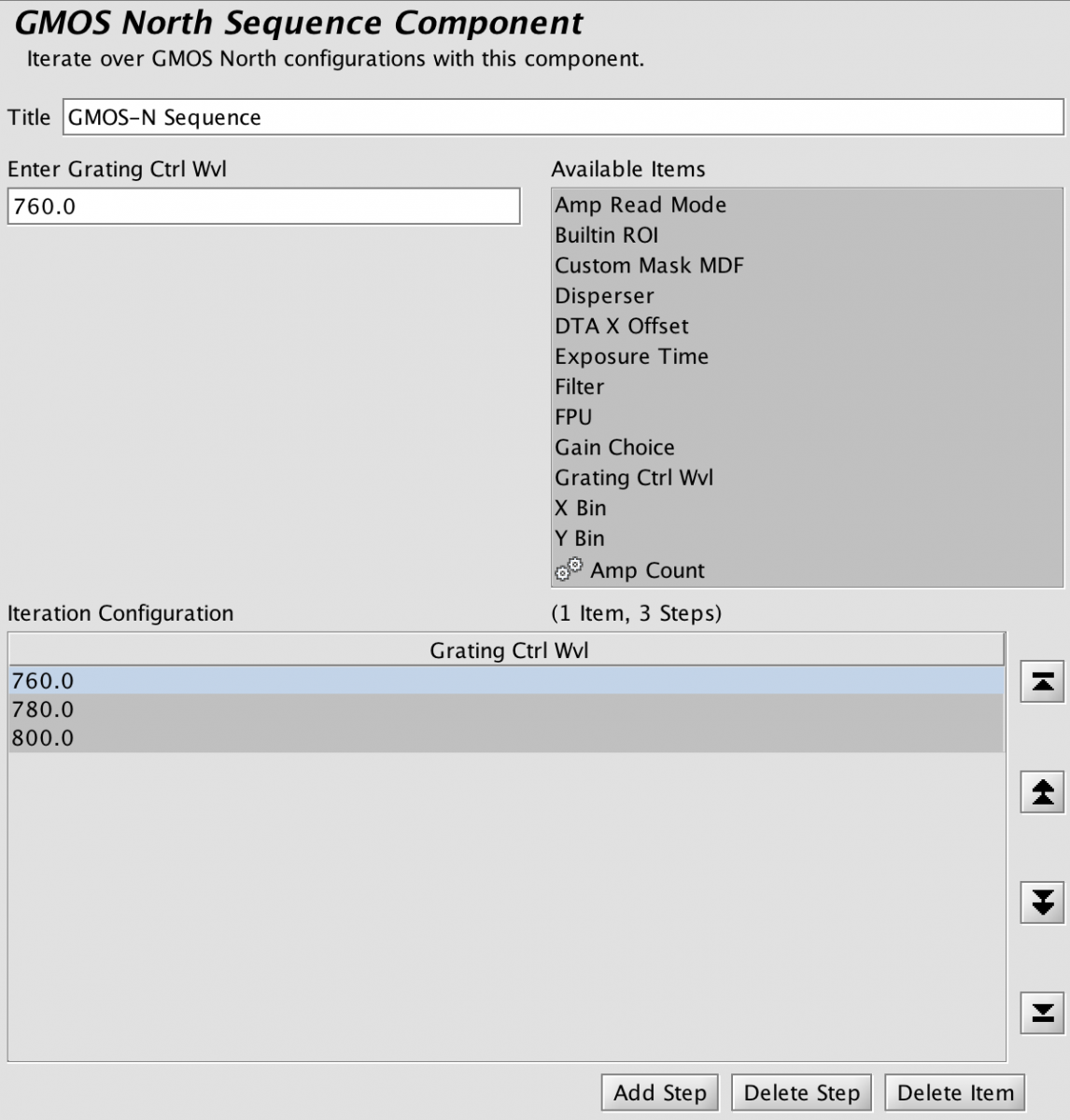 GMOS iterator - spectroscopy